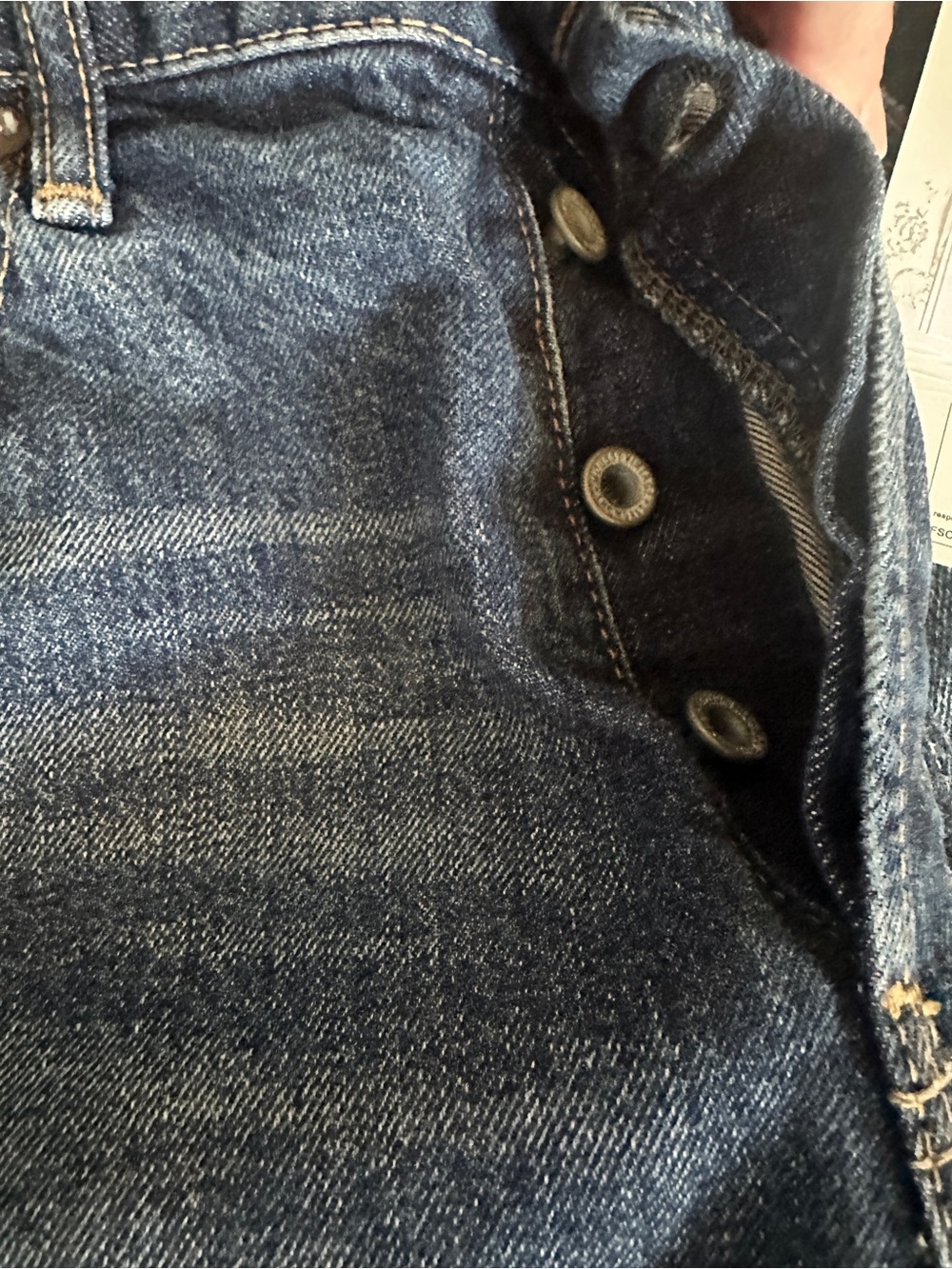 Moussy Vintage Widstoe Wide Straight Distressed Denim Jeans NWT Size 27 Women's - Picture 8 of 8